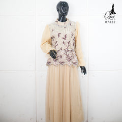 OZIAS Gamis Tile 07322 LD 105 I Gamis Lebaran | Gamis Kondangan Wanita  I Gamis Fashion Casual