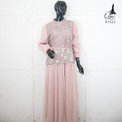 OZIAS Gamis Tile 07322 LD 105 I Gamis Lebaran | Gamis Kondangan Wanita  I Gamis Fashion Casual