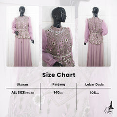 OZIAS Gamis Tile 07322 LD 105 I Gamis Lebaran | Gamis Kondangan Wanita  I Gamis Fashion Casual