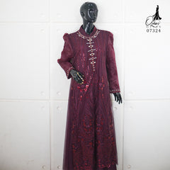 GAMIS OZIAS TILE 07324 LD 105 I Gamis Kondangan Wanita I Gamis Fashion Casual