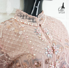 GAMIS OZIAS TILE 07329 LD 105 I Gamis Kondangan Cantik I Gamis Lebaran Casual