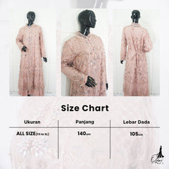 GAMIS OZIAS TILE 07329 LD 105 I Gamis Kondangan Cantik I Gamis Lebaran Casual