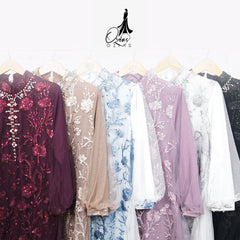 GAMIS OZIAS TILE 07330 LD 105 I Gamis Lebaran Casual I Gamis Fashion Remaja