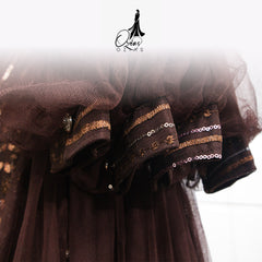 GAMIS OZIAS TILE MAHOGANY 07331 LD 105 I Gamis Kondangan Wanita I Gamis Fashion Casual