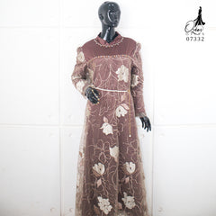 GAMIS OZIAS TILE 07332 LD 105 I Gamis Kondangan Wanita I Gamis Fashion Casual