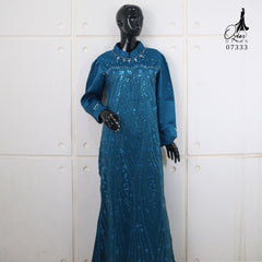 GAMIS OZIAS SATIN VALVET 07333 LD 105 I Gamis Kondangan Wanita I Gamis Fashion Casual