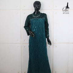 GAMIS OZIAS SATIN VALVET 07333 LD 105 I Gamis Kondangan Wanita I Gamis Fashion Casual