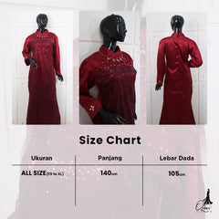 GAMIS OZIAS SATIN VALVET 07333 LD 105 I Gamis Kondangan Wanita I Gamis Fashion Casual