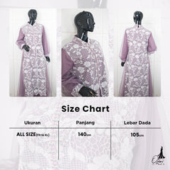 OZIAS Gamis Tile 07338 LD 105 Gamis Lebaran Cantik I Gamis Fashion Remaja
