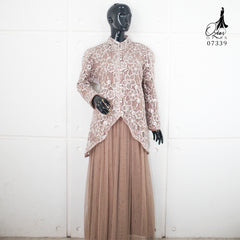 GAMIS OZIAS TILE 07339 LD 105 I Gamis Kondangan Casual I Gamis Cantik Lebaran