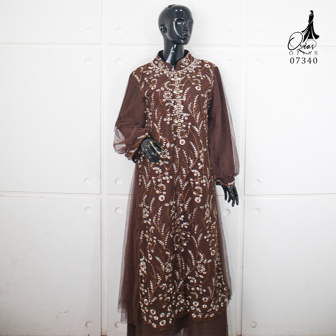 GAMIS OZIAS TILE 07340 LD 105 120 140 I Gamis Kondangan Wanita I Gamis Fashion Lebaran 2XL 4XL