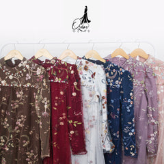 GAMIS OZIAS TILE 07346 LD 105 I Gamis Lebaran Casual I Gamis Remaja Kondangan