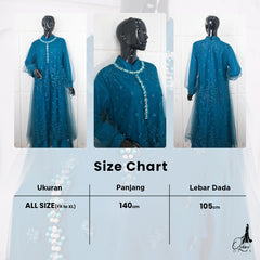 GAMIS OZIAS TILE 07348 LD 105 I Gamis Kondangan Wanita I Gamis Cantik Lebaran