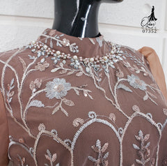 GAMIS OZIAS TILE 07352 LD 105 I Gamis Kondangan Wanita I Gamis Fashion Casual