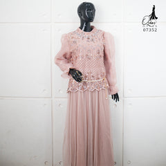GAMIS OZIAS TILE 07352 LD 105 I Gamis Kondangan Wanita I Gamis Fashion Casual