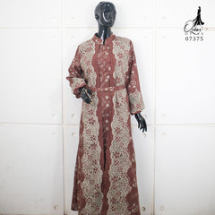 GAMIS OZIAS KATUN KERANCANG 07375 LD 105 I Gamis Kondangan Wanita I Gamis Fashion Casual