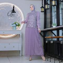 OZIAS Gamis Tile 07322 LD 105 I Gamis Lebaran | Gamis Kondangan Wanita  I Gamis Fashion Casual