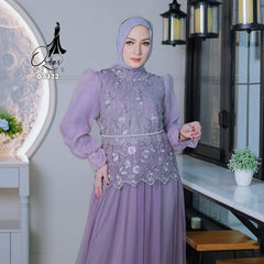 OZIAS Gamis Tile 07322 LD 105 I Gamis Lebaran | Gamis Kondangan Wanita  I Gamis Fashion Casual