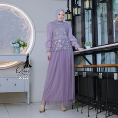 OZIAS Gamis Tile 07322 LD 105 I Gamis Lebaran | Gamis Kondangan Wanita  I Gamis Fashion Casual