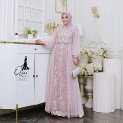 GAMIS OZIAS TILE 07285 LD 105 I Gamis Kondangan Wanita I Gamis Fashion Casual