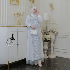 GAMIS OZIAS TILE 07238 LD 105 I Gamis Fashion Casual I Gamis Kondangan Wanita