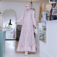 GAMIS OZIAS TILE 07288 LD 105 I Gamis Kondangan Wanita I Gamis Fashion Remaja