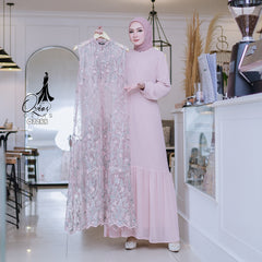 GAMIS OZIAS TILE 07288 LD 105 I Gamis Kondangan Wanita I Gamis Fashion Remaja