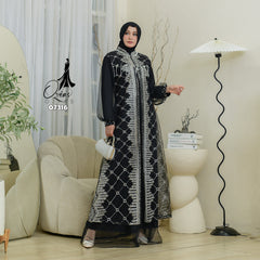 GAMIS OZIAS TILE 07316 LD 105 I Gamis Kondangan Cantik I Gamis Lebaran Fashion