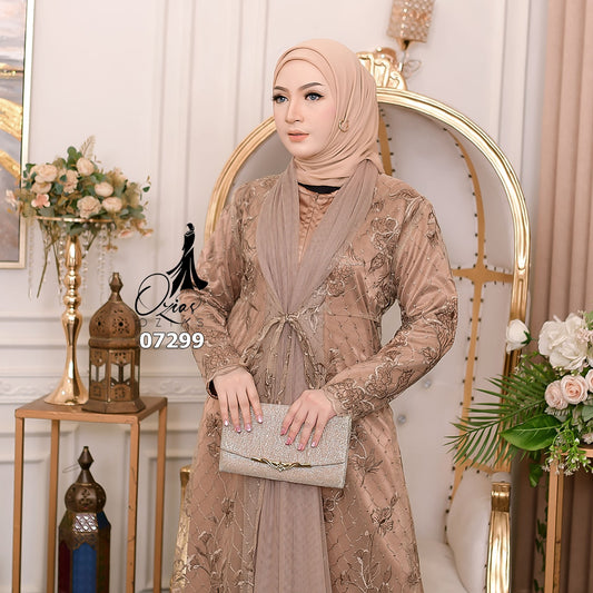OZIAS Gamis Tile 07299 LD 105 I Gamis Kondangan Wanita I Gamis Casual Remaja