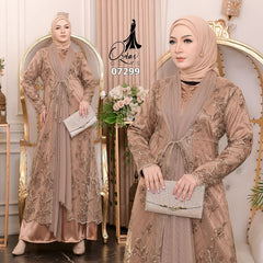 OZIAS Gamis Tile 07299 LD 105 I Gamis Kondangan Wanita I Gamis Casual Remaja