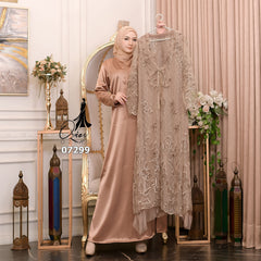 OZIAS Gamis Tile 07299 LD 105 I Gamis Kondangan Wanita I Gamis Casual Remaja