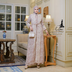 GAMIS OZIAS KATUN KERANCANG 07375 LD 105 I Gamis Kondangan Wanita I Gamis Fashion Casual
