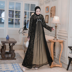 GAMIS BROKAT AZURA OZIAS 10019 LD 105 | Gamis Pesta Wanita | Gamis Cantik Mewah