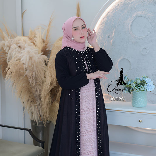 GAMIS OZIAS BROKAT 10020 LD 105 I Gamis Kondangan Wanita I Gamis Fashion Muslimah