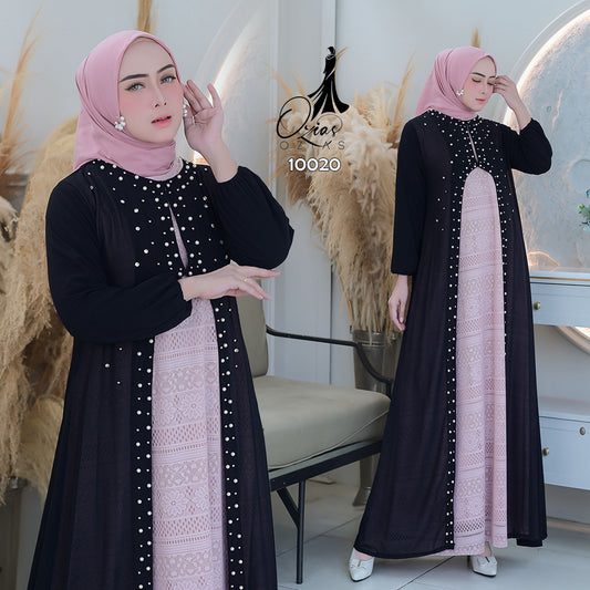 GAMIS OZIAS BROKAT 10020 LD 105 I Gamis Kondangan Wanita I Gamis Fashion Muslimah