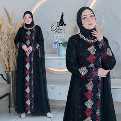 GAMIS OZIAS LUNA SOFT  07257 LD 105 I Gamis Kondangan Wanita I Gamis Fashion Casual