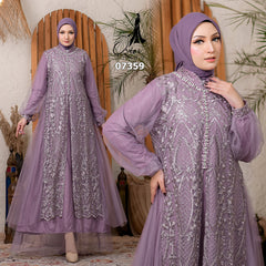 GAMIS OZIAS TILE OZIAS 07359 LD 120 140 I Gamis Kondangan Wanita I Gamis Fashion Casual 2XL 4XL