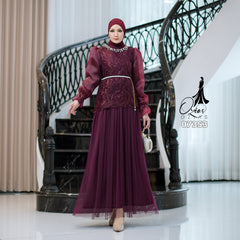 GAMIS OZIAS TILE 07353 LD 105 I Gamis Kondangan Wanita I Gamis Fashion Casual Lebaran