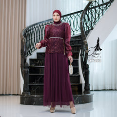 GAMIS OZIAS TILE 07353 LD 105 I Gamis Kondangan Wanita I Gamis Fashion Casual Lebaran