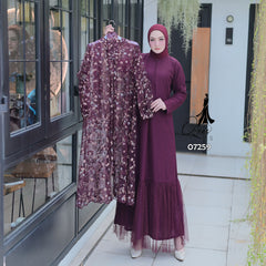 GAMIS OZIAS TILE 07259 LD 105 I Gamis Kondangan Wanita I Gamis Fashion Casual
