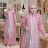GAMIS OZIAS TILE 07230 LD 105 I Gamis Kondangan Wanita I Gamis Casual Remaja