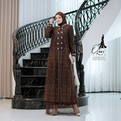 GAMIS OZIAS TILE 07371 07398 LD 105 I Gamis Kondangan Wanita I Gamis Fashion Lebaran