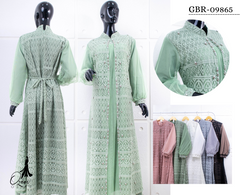 GAMIS OZIAS BROKAT FIMELA 09865  LD 105 I Fashion Muslimah Hijab I Gamis Kondangan Simpel Nyaman Panjang Santai Dress