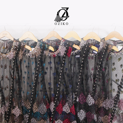 VEST OUTER TILE HANA OZIKO 03309 LD 105 I Outer Kondangan Wanita I Outer Fashion Casual