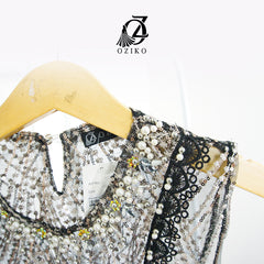 VEST OUTER OZIKO TILE HANA 03321 LD 105 120 I Outer Kondangan Wanita I Outer Casual Wisuda 2XL