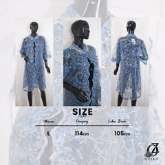 VEST OUTER TILE OZIKO 03324 LD 105 I Outer Kondangan Wanita I Outer Casual Remaja