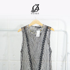 VEST OUTER TILE SPANGLE HANA 03366 LD 105 I Outer Kondangan Wanita I Outer Formal Remaja
