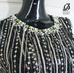 VEST OUTER TILE SPANGLE HANA 03367 LD 105 I Outer Kondangan Wanita I Outer Casual Remaja