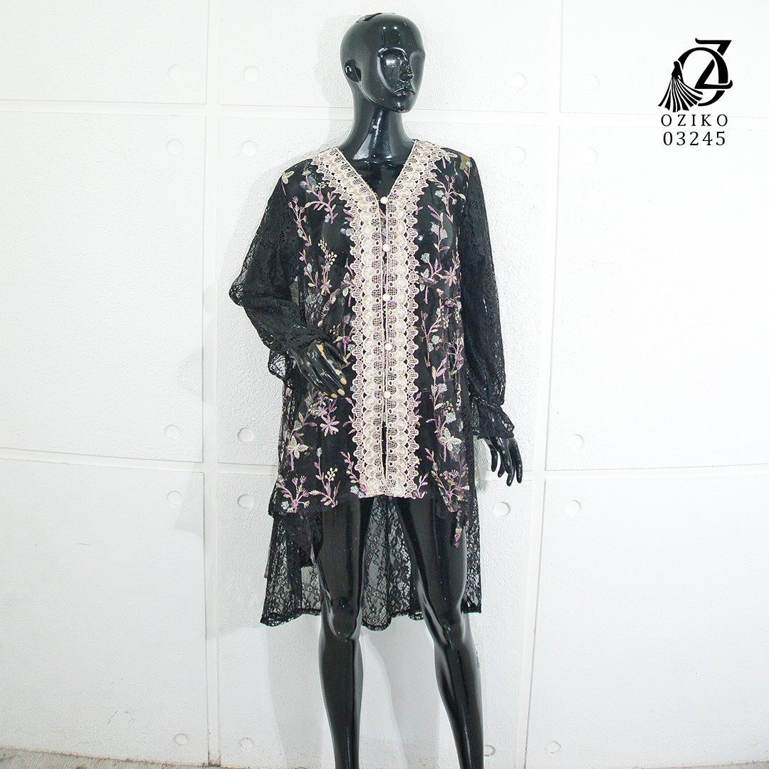 VEST OUTER TILE OZIKO 03245 LD 105 I Outer Kondangan Wanita I Outer Fashion Casual