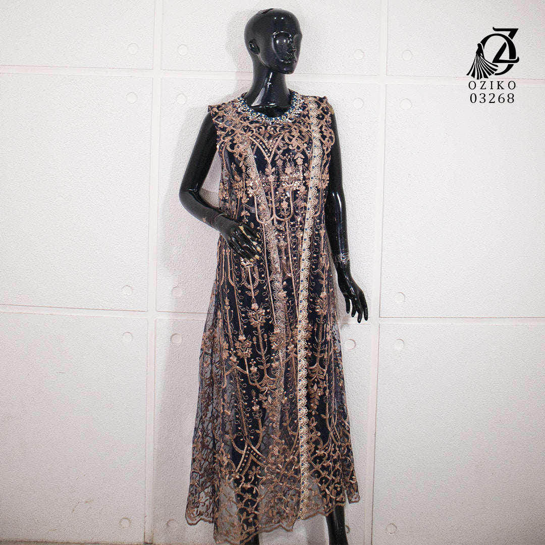 VEST OUTER OZIKO TILE HANA 03268  I Outer Kondangan Muslimah I Luaran Outfit Wanita